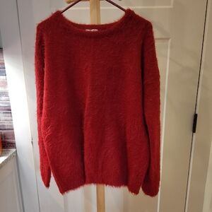 Eyelash Faux Fur Sweater Ellen Tracy Collection